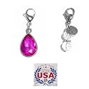 Hidden Hollow Beads Clip On Charm for Purse, Handbag, Keychain, Zipper Pull, Backpack, Jewelry Accessory, USA