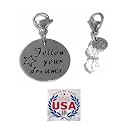 Hidden Hollow Beads Clip On Charm for Purse, Handbag, Keychain, Zipper Pull, Backpack, Jewelry Accessory, USA