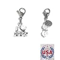 Hidden Hollow Beads Clip On Charm for Purse, Handbag, Keychain, Zipper Pull, Backpack, Jewelry Accessory, USA