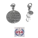 Hidden Hollow Beads Clip On Charm for Purse, Handbag, Keychain, Zipper Pull, Backpack, Jewelry Accessory, USA