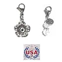 Hidden Hollow Beads Clip On Charm for Purse, Handbag, Keychain, Zipper Pull, Backpack, Jewelry Accessory, USA