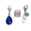 Hidden Hollow Beads Clip On Charm for Purse, Handbag, Keychain, Zipper Pull, Backpack, Jewelry Accessory, USA