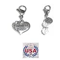 Hidden Hollow Beads Clip On Charm for Purse, Handbag, Keychain, Zipper Pull, Backpack, Jewelry Accessory, USA