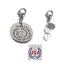 Hidden Hollow Beads Clip On Charm for Purse, Handbag, Keychain, Zipper Pull, Backpack, Jewelry Accessory, USA
