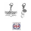 Hidden Hollow Beads Clip On Charm for Purse, Handbag, Keychain, Zipper Pull, Backpack, Jewelry Accessory, USA