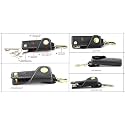 HIDE &amp; SKIN # 100% Genuine Leather Men's Card Holder Gift Box Black