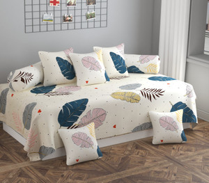 hidecor cotton floral diwan set