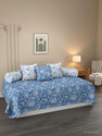 HIDECOR Cotton Floral Diwan Set