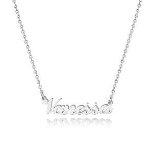 hidepoo custom name necklace personalized  stainless steel customized name pendant necklacedainty letter name necklace chain custom personalized jewelry gifts for women girls