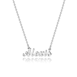 hidepoo name necklace personalized  stainless steel name pendant necklacedainty letter name necklace chain custom personalized jewelry gifts for women metal