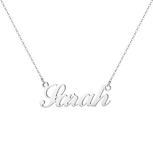 hidepoo name necklace personalized  stainless steel name pendant necklacedainty letter name necklace chain custom personalized jewelry gifts for women metal