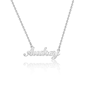 hidepoo name necklace personalized  stainless steel name pendant necklacedainty letter name necklace chain custom personalized jewelry gifts for women metal