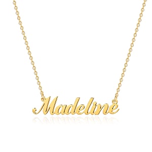 hidepoo name necklace personalized  stainless steel name pendant necklacedainty letter name necklace chain custom personalized jewelry gifts for women metal