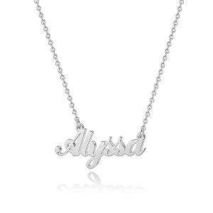 hidepoo alyssa necklace  personalized name pendant necklace for valentine39s day giftdainty alyssa name necklace chain jewelry gifts for women