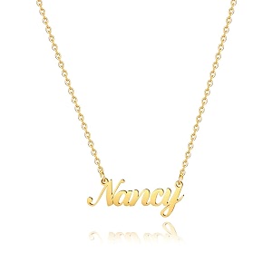 hidepoo name necklace personalized  stainless steel name pendant necklacedainty letter name necklace chain custom personalized jewelry gifts for women metal