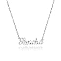 Hidepoo Name Necklace Personalized – Stainless Steel Name Pendant Necklace,Dainty Letter Name Necklace Chain Custom Personalized Jewelry Gifts for Women, Metal