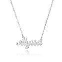Hidepoo Alyssa Necklace – Personalized Name Pendant Necklace for Valentine's Day Gift,Dainty Alyssa Name Necklace Chain Jewelry Gifts for Women