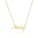Hidepoo Name Necklace Personalized – Stainless Steel Name Pendant Necklace,Dainty Letter Name Necklace Chain Custom Personalized Jewelry Gifts for Women, Metal