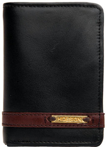 HIDESIGN Men Black Genuine Leather Wallet -