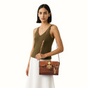 HIDESIGN Tan Women Sling Bag Clover 01
