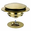 HIDROP Tub Drain Stopper, Universal Pop Up Bathtub Drain Stopper, Gold