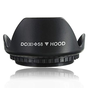 hiffin 58mm reversible flower lens hood for 18-55mm lens 55-250mm lens 58mm flower lens hood