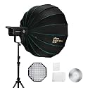 HIFFIN KL-85 (85cm) Octa Softbox with Bowens Mount, Quick Release Softbox Kit with Grid, 2 Diffusers & Beauty Dish for COB Lights & Bowens Mount Studio Flash
