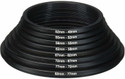 Hiffin Lens Filter Stepping Down CONVERTION Rings Set 8 Pcs Lens Stepping Down Ring||82-49mm Step Down Ring