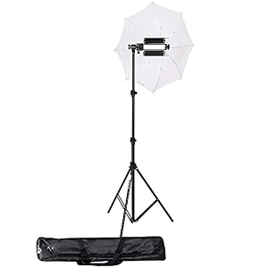 hiffin single porta kit with 14 ft light stand porta light umbrella 1000w halogen tube carry bag for photography amp videography