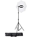 HIFFIN Single Porta Kit with 14 ft Light Stand, Porta Light, Umbrella, 1000W Halogen Tube, Carry Bag for Photography &amp; Videography