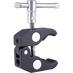 hiffin 113428cm adjustable magic arm with super clamp 1434 amp 3834 threads 1434 screws for flashled lightmicrophonemonitor compatible with all camera cage max load 44lb2kg