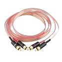 HiFi FC10C Red Dawn Copper Signal RCAA Cable with Gold Plated RCAA Plug Interconnect Cable(0.5m)