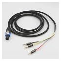 HiFi Subwoofer Cable 3 Wire Sub Speaker Cable Speakon to Banana End for REL/MJ Acoustics(1 Meters)