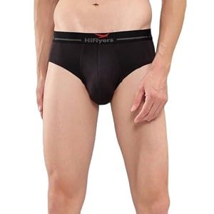 hiflyers men39s silky soft odour free fabric for luxurious all-day wear dark knight collection solid micro modal brief