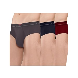 hiflyers men39s silky soft odour free fabric for luxurious all-day wear dark knight collection solid micro modal brief