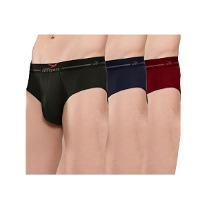 hiflyers men39s silky soft odour free fabric for luxurious all-day wear dark knight collection solid micro modal brief