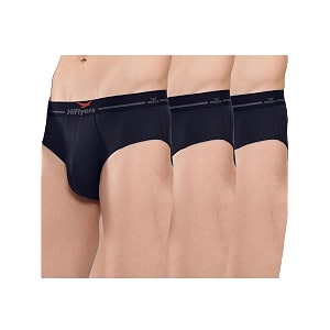 hiflyers men39s silky soft odour free fabric for luxurious all-day wear dark knight collection solid micro modal brief