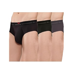 hiflyers men39s silky soft odour free fabric for luxurious all-day wear dark knight collection solid micro modal brief