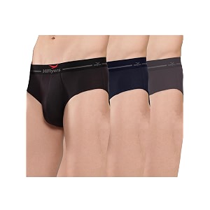 hiflyers men39s silky soft odour free fabric for luxurious all-day wear dark knight collection solid micro modal brief