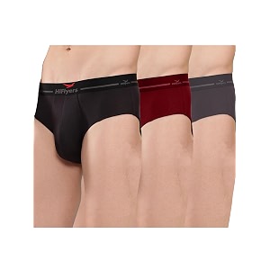 hiflyers men39s silky soft odour free fabric for luxurious all-day wear dark knight collection solid micro modal brief