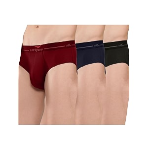 hiflyers men39s silky soft odour free fabric for luxurious all-day wear dark knight collection solid micro modal brief