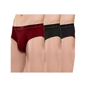 hiflyers men39s silky soft odour free fabric for luxurious all-day wear dark knight collection solid micro modal brief