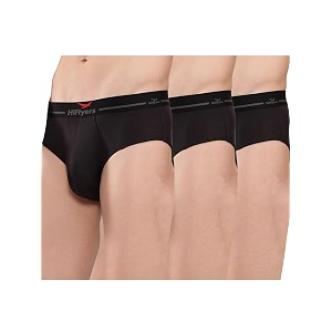hiflyers men39s silky soft odour free fabric for luxurious all-day wear dark knight collection solid micro modal brief
