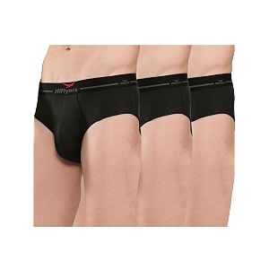 hiflyers men39s silky soft odour free fabric for luxurious all-day wear dark knight collection solid micro modal brief