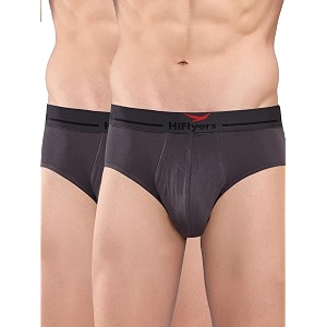 hiflyers men39s silky soft odour free fabric for luxurious all-day wear dark knight collection solid micro modal brief