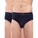 HiFlyers Men's Silky Soft Odour Free Fabric for Luxurious All-Day Wear Dark Knight Collection Solid Micro Modal Brief