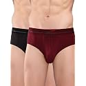 HiFlyers Men's Silky Soft Odour Free Fabric for Luxurious All-Day Wear Dark Knight Collection Solid Micro Modal Brief