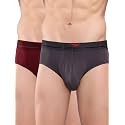 HiFlyers Men's Silky Soft Odour Free Fabric for Luxurious All-Day Wear Dark Knight Collection Solid Micro Modal Brief