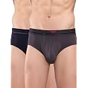 HiFlyers Men's Silky Soft Odour Free Fabric for Luxurious All-Day Wear Dark Knight Collection Solid Micro Modal Brief
