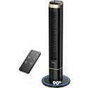 hifresh 110CM Bladeless Tower Fan for Room, Touch &amp; Remote, 4 Speeds &amp; 4 Modes, 12H Timer, 25dB Quiet, High Speed Tower Fans for Home, 90° Oscillation Cover Room up to 25㎡, Low Power Consumption